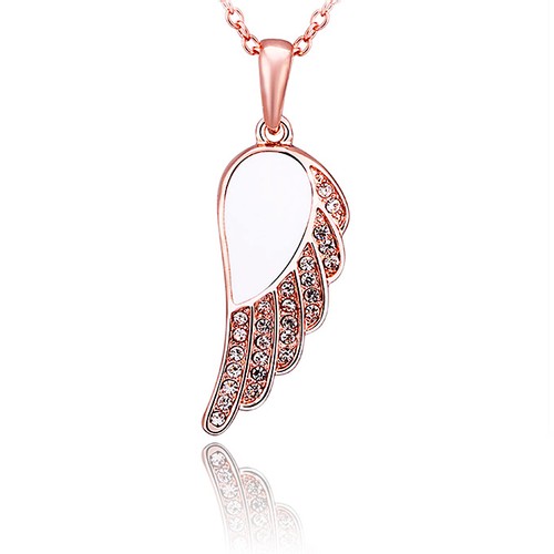 Shop Rose Gold Angel Wing Charm | UP TO 60% OFF