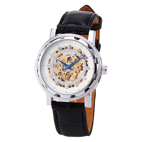 Makibes CJIABA GA9009 Leather Strap Analog Wrist Watch for Men