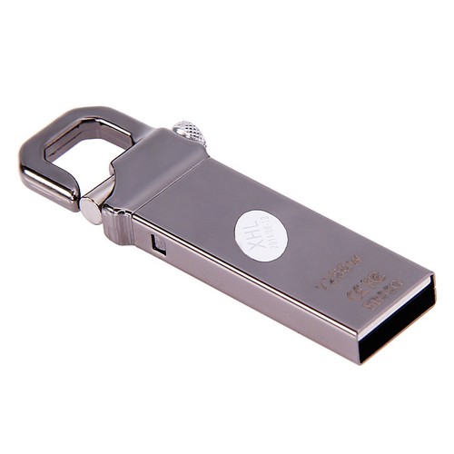 HP V250W 8GB USB Flash Drive U Disk Memory Stick w/ Keychain Grey