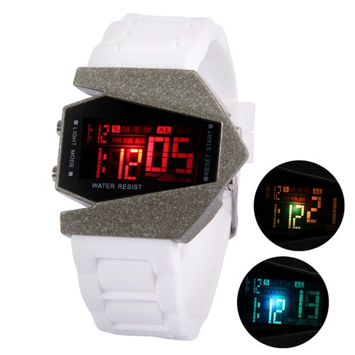 silicone digital led watch