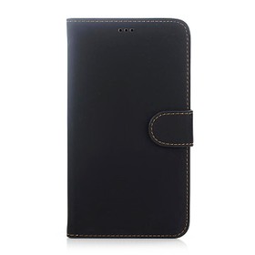 New Genuine Retro Card Leather Protective Case Cover for Samsung Galaxy Note 4 - Black