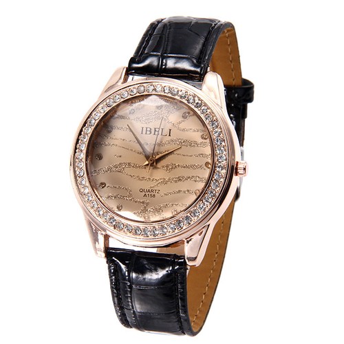 IBELI A158 Women's Leather Band Analog Quartz Wrist Watch