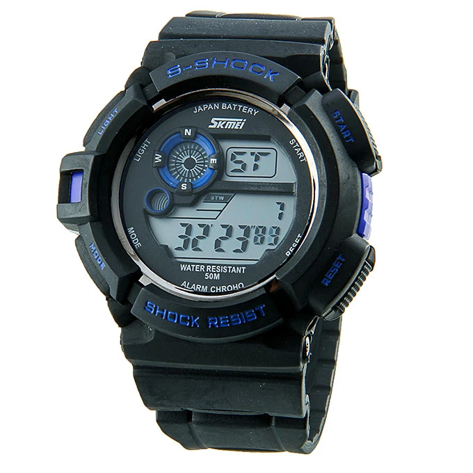 SKMEi 0939 Unisex LED PU Strap Analog Digital Quartz Sport Watch