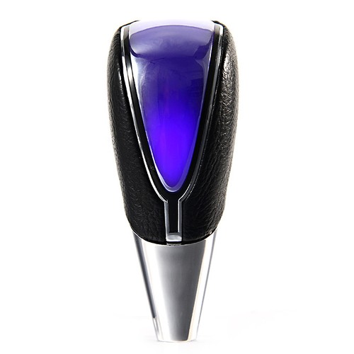 Touch Activated RGB LED Light Shift Knob Whole Luminous PU Leather