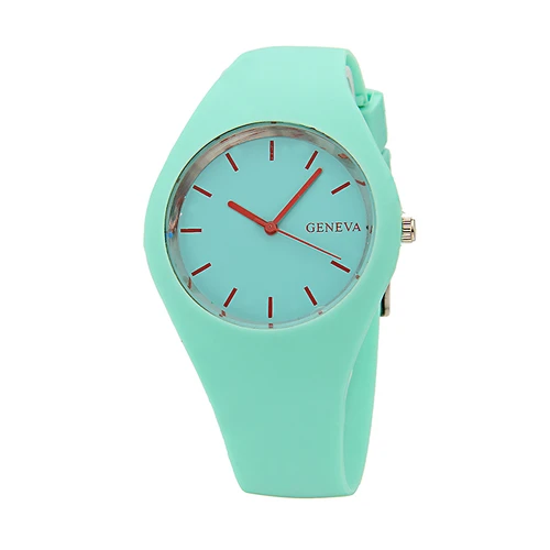 Unisex Childern Jelly Style Rubber Band Analog Quartz Sport Watch