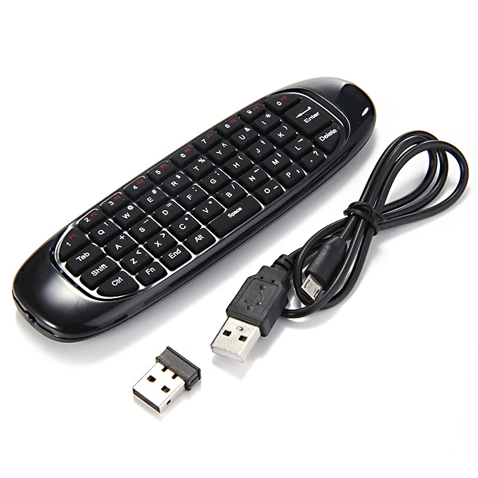GK001 2.4GHz Air Mouse English Keyboard for TV Motion Sensing Game