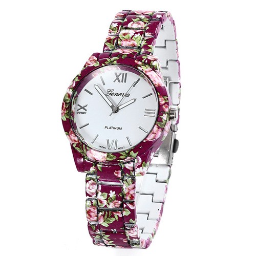 GENEVA Ceramic Analog Japanese Movement Quartz Watch for Woman