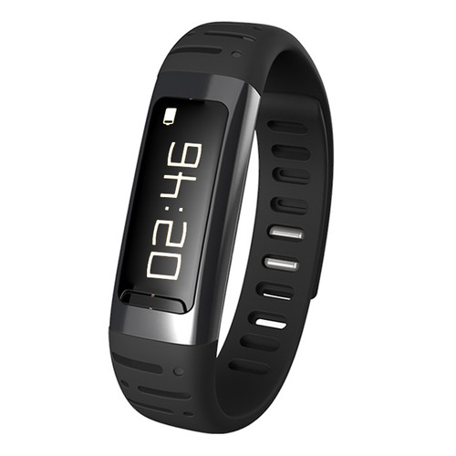 black bluetooth smart wrist watch