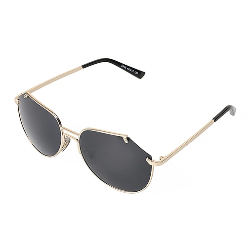 Óculos de sol de lente grande S948 com suporte dourado unissex para uso  externo