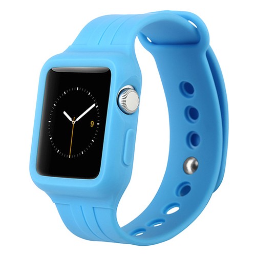 New Silicone Stainless Steel Wristband for Apple Watch iWatch 38mm