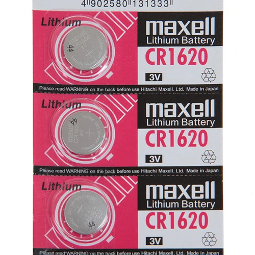 Maxell CR1620 220mAh 3V Lithium Battery with Button Design