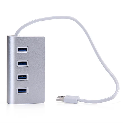 USB 3.0 Hub, 4-Port 3.0 Adapter, Fast Data Transfer, Aluminum