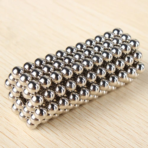 216 x 3mm Buckyballs Magnetic DIY Balls Neocube Puzzle Toy (Silver)
