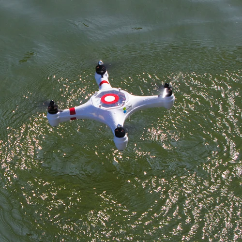 A commercially available waterproof quadcopter. SwellPro Splash Drone