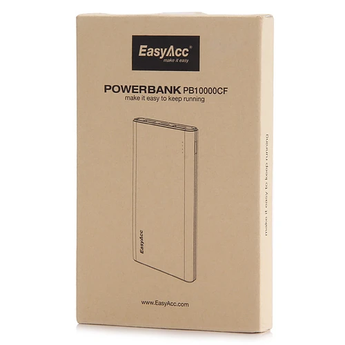 EasyAcc Classic 10000mAh Power Bank Batteria esterna brillante