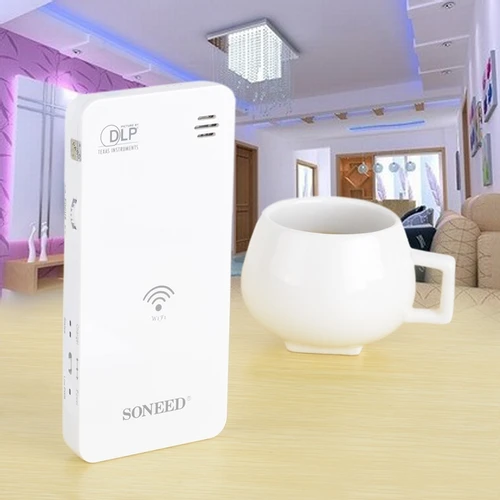 SONEED SP-W500 Wi-Fi Mini Multimedia DLP Projector Power Bank