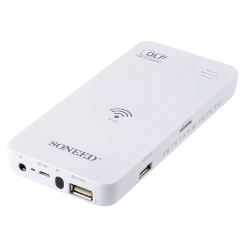 SONEED SP-W500 Wi-Fi Mini Multimedia DLP Projector Power Bank