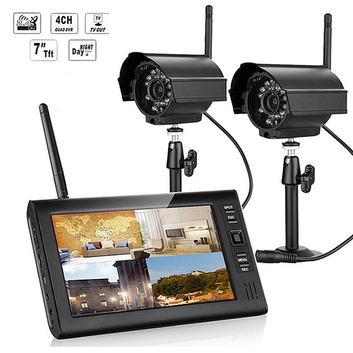 2.4GHZ 4CH Wireless Video and Audio Receiver For Camera CCTV security system 