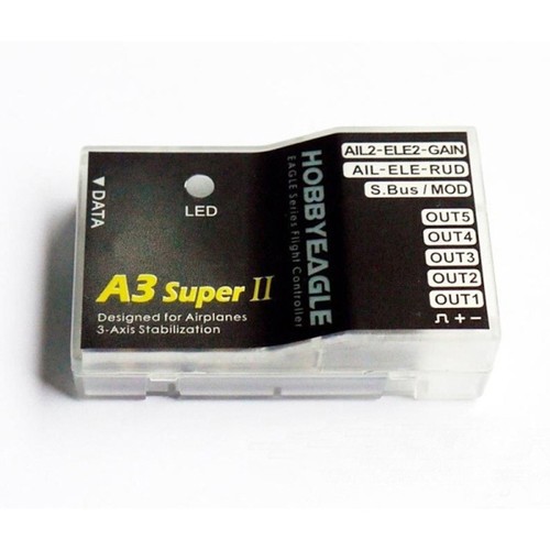 Hobbyeagle A3 Super 2.0 II 3-Axis Gyro Flight Controller Stabilizer