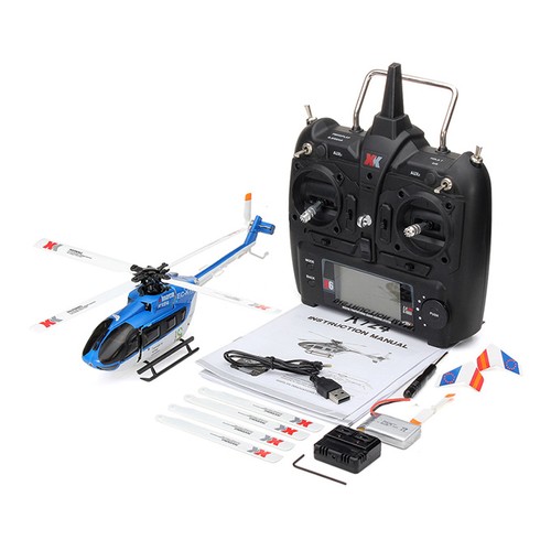 XK K124 6CH Brushless RC Helicopter EC145 3D6G System Inverted Flight