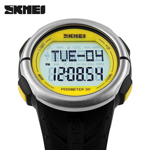 SKMEI 1058 Heart Rate Monitor Pedometer Sport Watches Calorie Counter