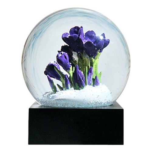 Creative Purple Flower Crystal Ball Snow Globe