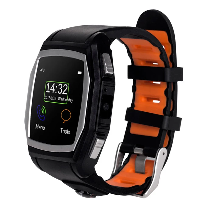 King Wear GT68 SmartWear SIM Card Smart Watch Phone Heart Rate Monitor GPS Compass Outdoor Use For Android iOS