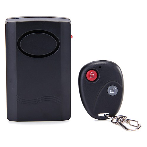 Wireless Vibration Alarm Remote Control Alarm For Car Motorcycle Bike Door