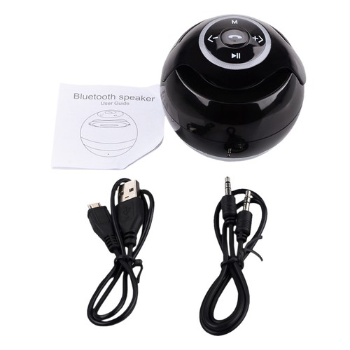 GS009 Portable Mini Ball S-BASS Stereo Speaker Handsfree Music Player