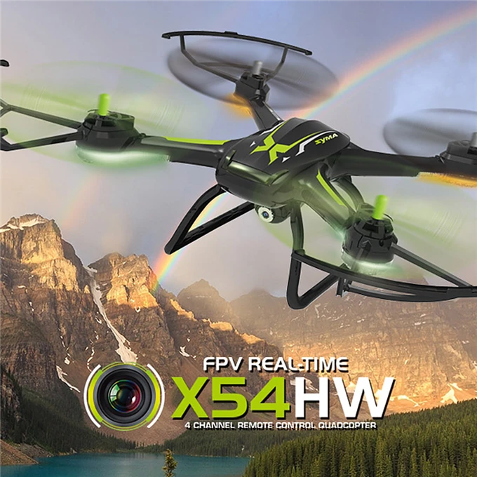 Syma X54HW FPV With 720P HD Camera 2.4G 4CH 6Axis Altitude Hold RC Quadcopter Syma X54HW FPV With 720P HD Camera 2.4G 4CH 6Axis Altitude Hold RC Quadcopter