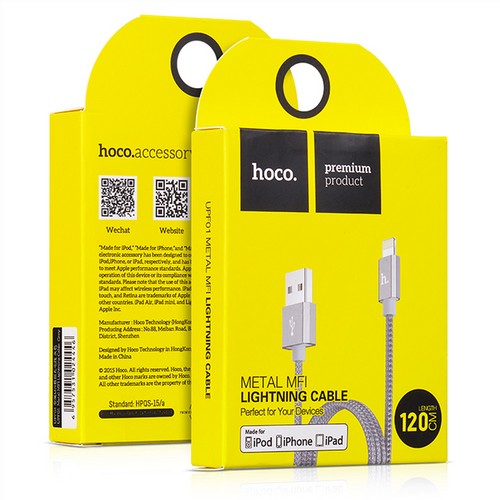 HOCO UPF01 MFI certificated interface lightning compatible cable