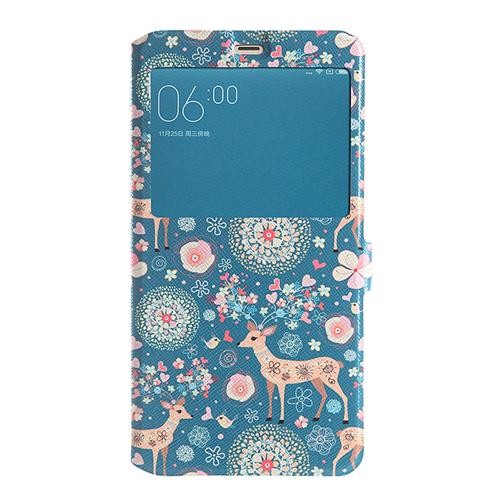 Leather Case For Xiaomi Redmi Note Bracket With Window