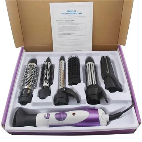 Kemei KM585 7 In 1 Multifunctional Hair Dryer Hair Roller Set