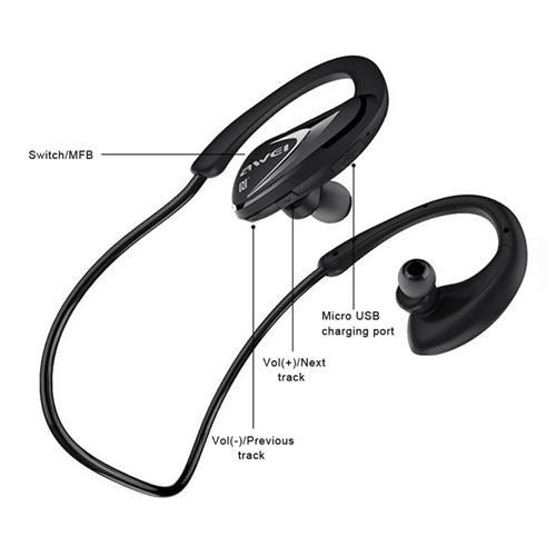 Awei A880BL Wireless Bluetooth Headphones Sports Stereo Earphones