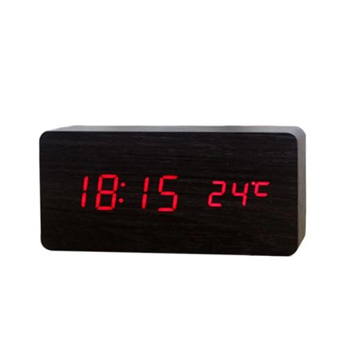 AJ6035 Digital LED Wooden Alarm Clock