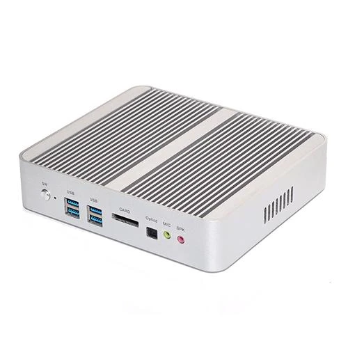 Hystou FMP03 Mini PC sans ventilateur Core ™ i5-4300U Mini PC 4G / 64G -  Blanc