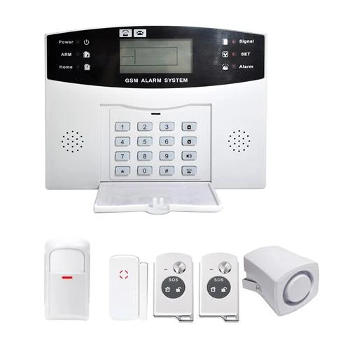 WIRELESS LCD GSM AUTODIAL SMS HOME HOUSE OFFICE SECURITY BURGLAR INTRUDER ALARM 