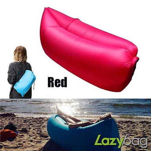 Inflatable folding sleeping bag online for beach camping