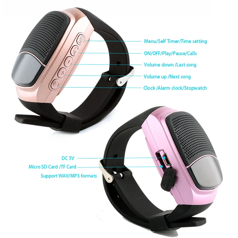 Pink Smart Watch with Wireless hot Headphones