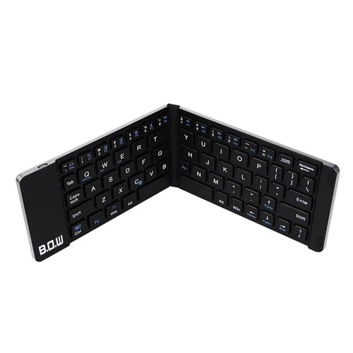 BOW Foldable Wireless Bluetooth Keyboard Black