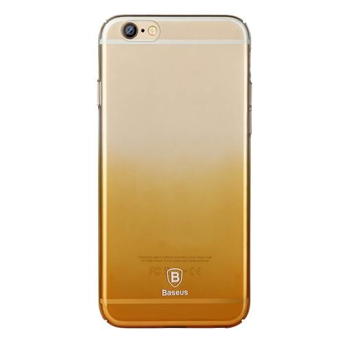 Iphone 6 6s用baseusグラデーションケースバックカバー ゴールド