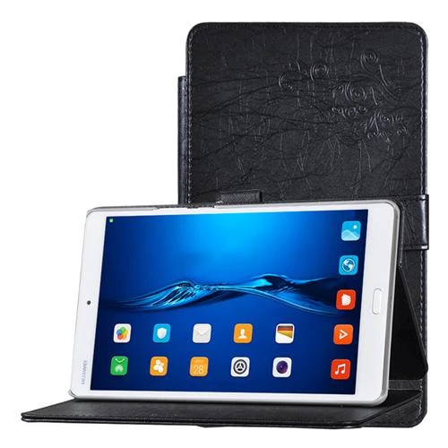 HUAWEI MediaPad M3 Tablet 8.4 pollici BTV-DL09 / W09 Custodia protettiva  pieghevole - Nero
