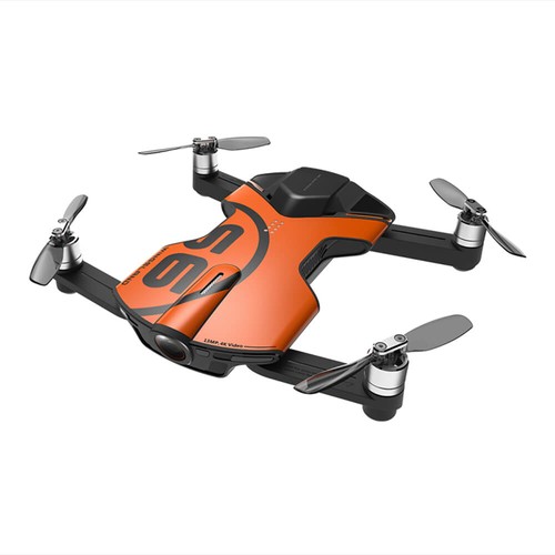 Wingsland S6 Pocket Selfie Drone FPV 4K UHD Camera GPS Obstacle Avoidance RC Quadcopter- Orange