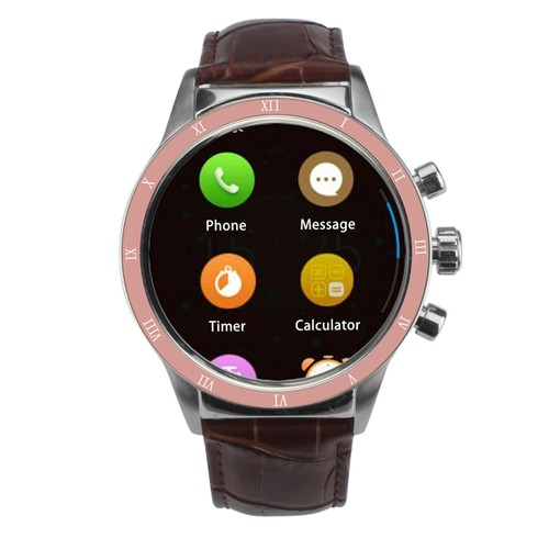 Y3 Android 3G Smart Watch Phone-Brown/Gold
