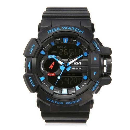 blue led watch