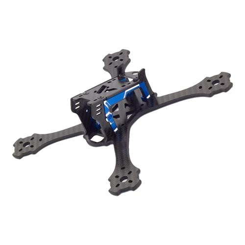 Awesome F200 200mm True-X 4mm Thick Carbon Fiber CNC Aluminum Alloy Frame Kit for FPV Racing - Blue