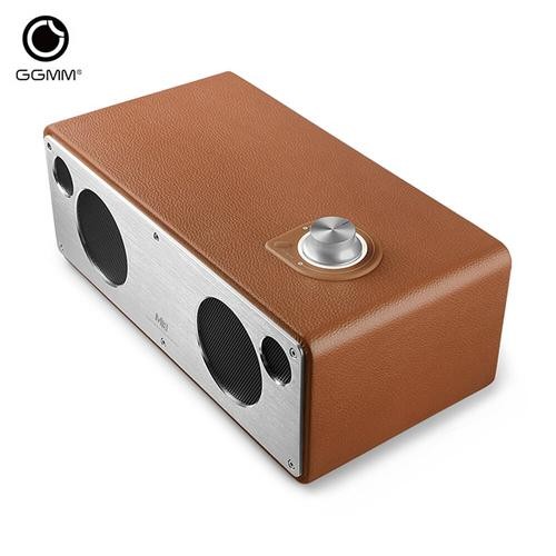 GGMM ワイヤレススピーカー M3（高性能インシュレーター付き） GGMM M3 Retro Wi-fi Bluetooth Wireless Leather Speaker for