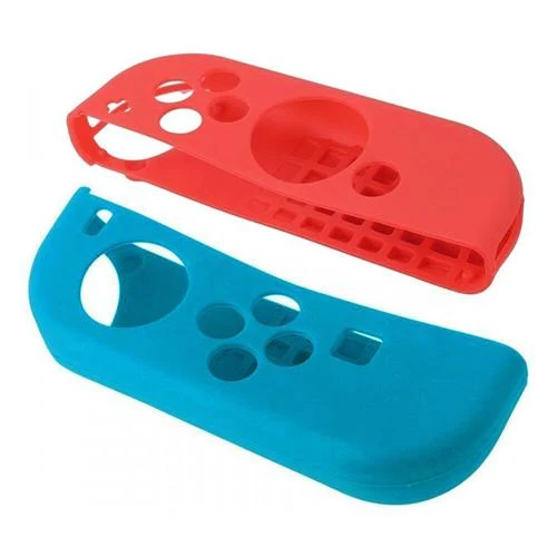 Anti-Rutsch-Silikon-Hülle für Nintendo Switch Controller rot und blau