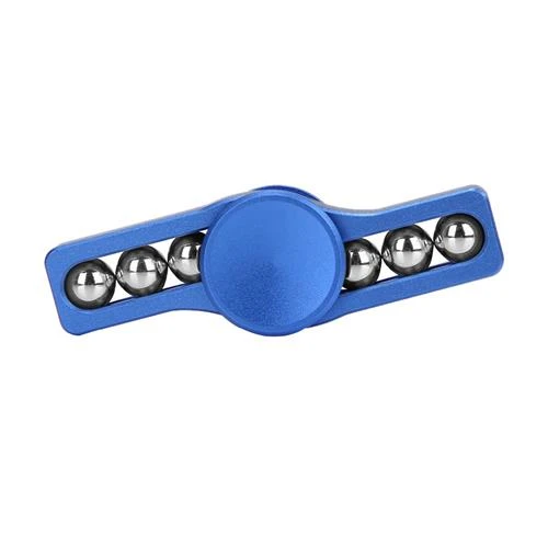 Fidget Hand Spinner Metal Bi-spinner Blue