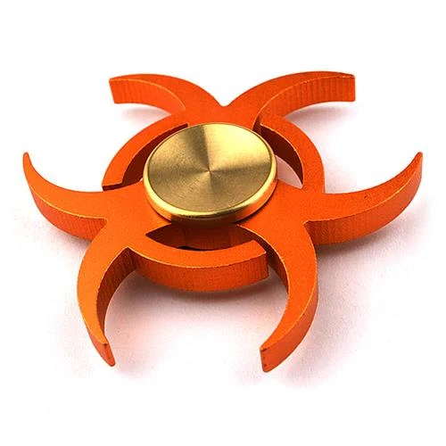 WHITE NINJA Fidget 3D Printed Hand Spinner With Red Steel Bearings _ EDC -  USA